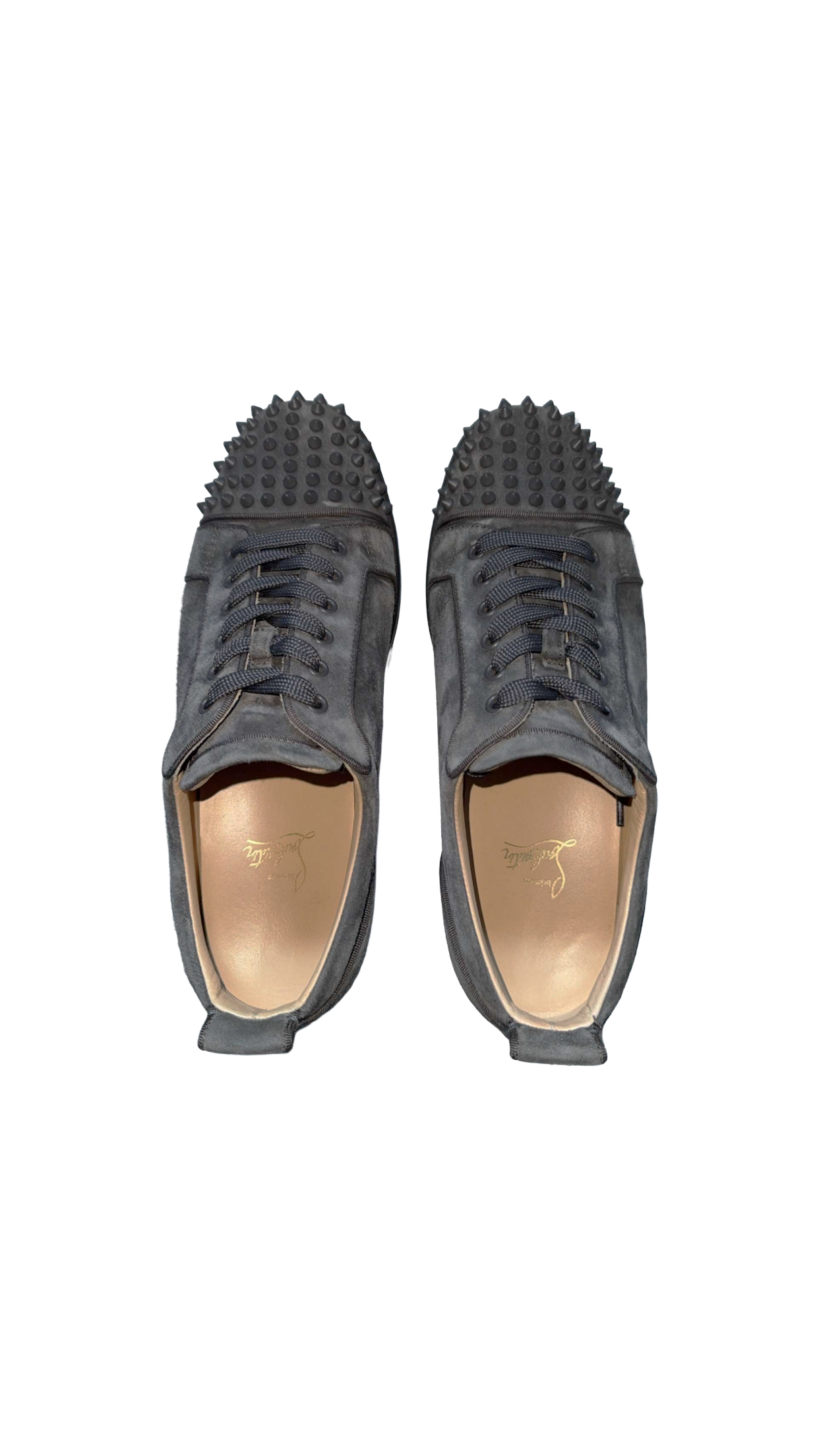 Christian Louboutin Junior Spike Suede Sneakers