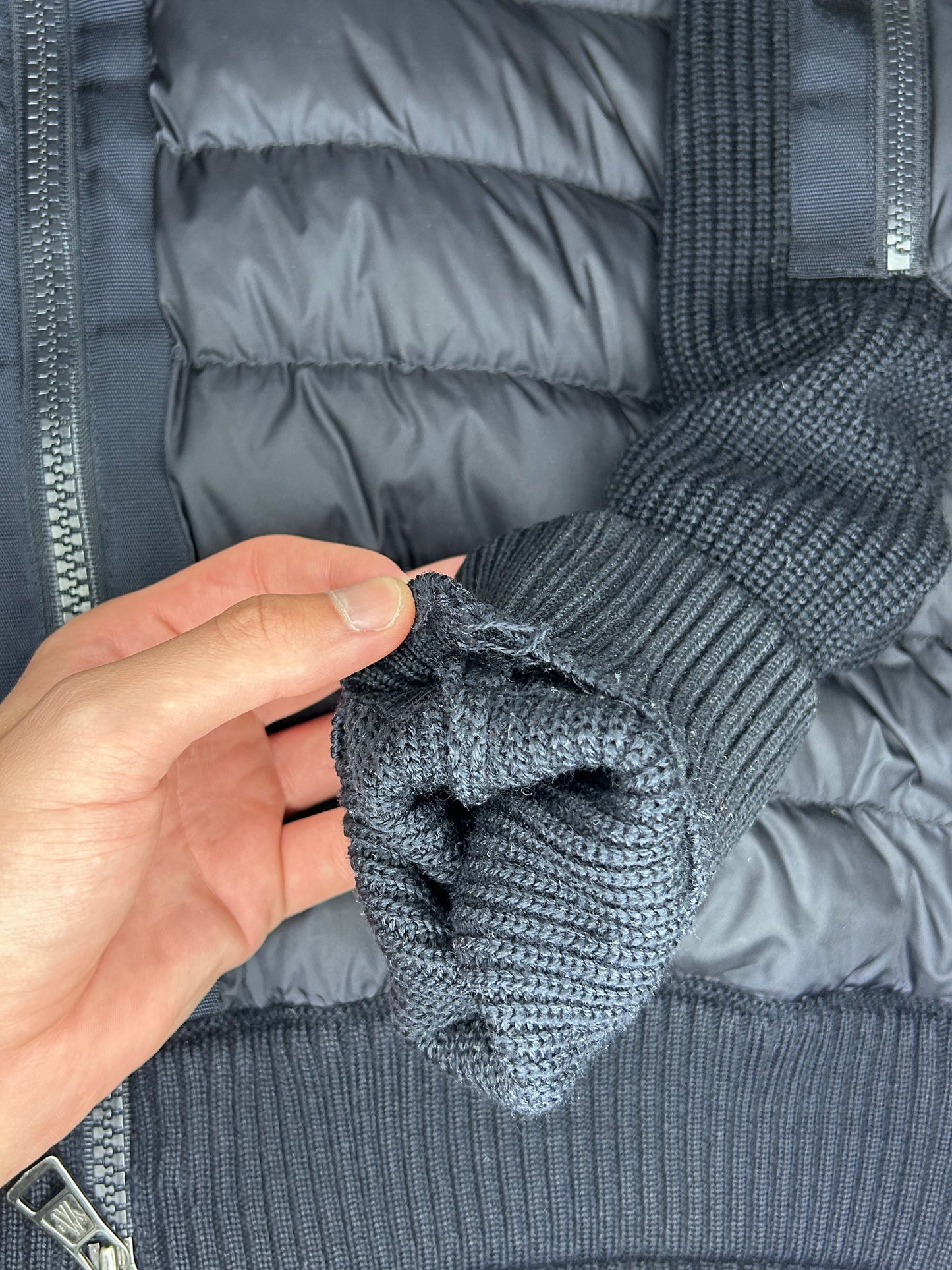 Moncler Hooded Down Cardigan
