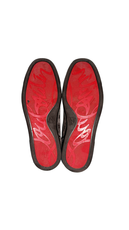 Christian Louboutin Junior Spike Suede Sneakers