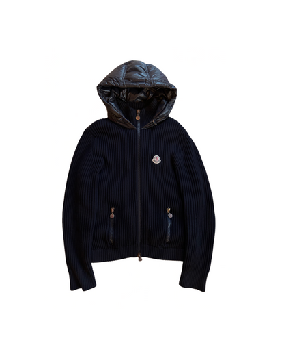 Moncler Hooded Down Cardigan – Brand Supply Moncler Hooded Down Cardigan – Brand Supply