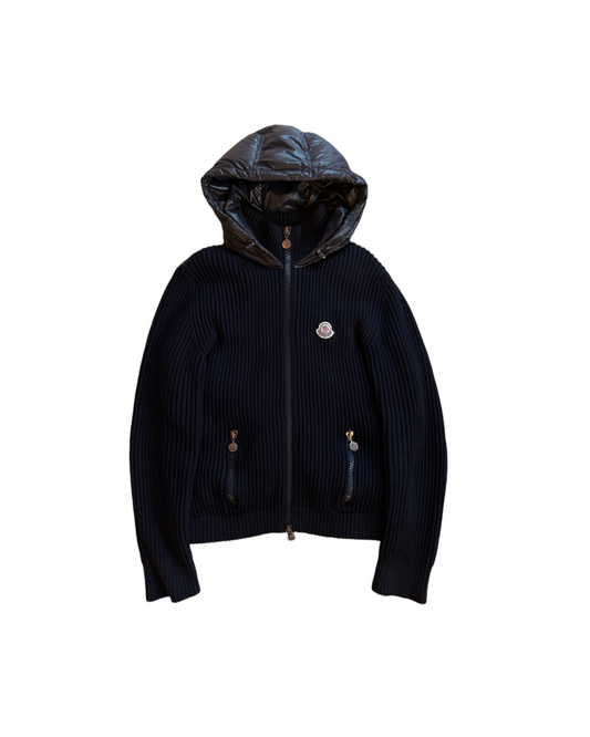 Moncler Hooded Down Cardigan