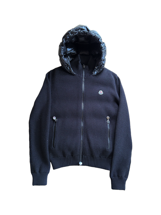 Moncler Hooded Down Cardigan